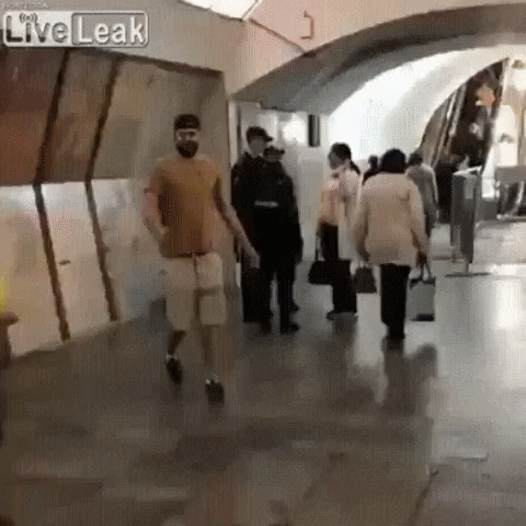 funny security guard GIF
