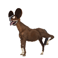 Dog 3D Sticker by deadmau5