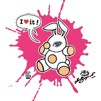 I Love It Bunny Sticker by Capolavoro jewellery