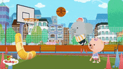 Jumping Slam Dunk GIF by BabyTV