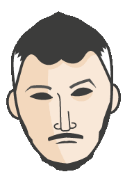 bukowskimilazzo face Sticker