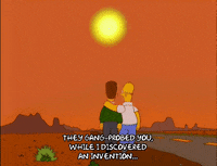 awkward homer simpson GIF