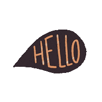 Bubble Hello Sticker