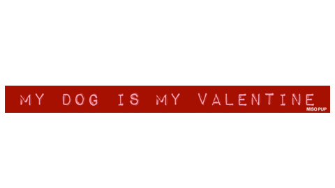 dog valentine Sticker by MISO PUP