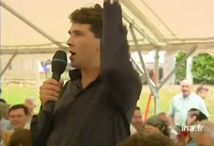 arnaud montebourg archive GIF by franceinfo