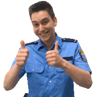Thumbsup Sticker by Polizei Hessen Karriere