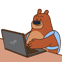 Work Bjorn Sticker by My Neighbor Alice