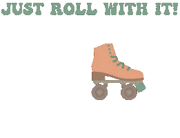 DigitalPlannerCo retro skating groovy rolling Sticker