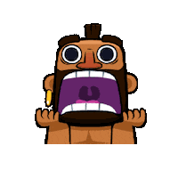 Angry Sticker Sticker by Clash Stars ES