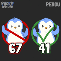 6 7 Penguin GIF by Pudgy Penguins