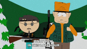 jimbo kern talking GIF by South Park 