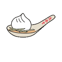 dintaifung spoon xiaolongbao din tai fung dintaifung Sticker