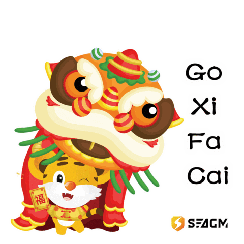 Gong Xi Fa Cai Gxfc Sticker by SEAGM