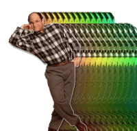 rainbow seinfeld STICKER