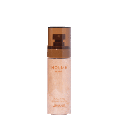 HolmeBeauty giphyupload sparkles setting spray golden hour glow Sticker