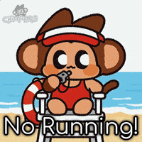 Life Guard Swimming GIF by Chimpers