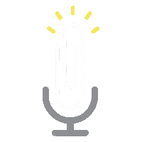 Podcast Paperclip Sticker by Blue Summit Supplies