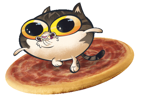 Pizza Cats Sticker by Nicole