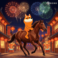 Lunar New Year Fireworks GIF by BONK