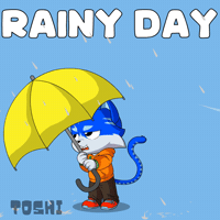 Raining Rainy Day GIF by Toshithecat