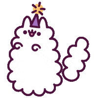 Birthday Ghost Sticker by Pusheen