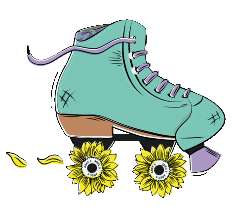 Flower Sticker by RollerManic