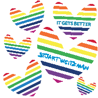 Happy Love Is Love Sticker by Stuart Weitzman