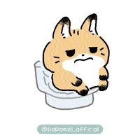 popomel_official poo disapproval restroom 똥 GIF