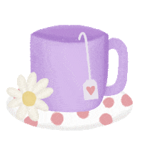 Good Night Tea Sticker by Carol Fernandes