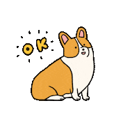 Eatmushroom dog illustration life corgi Sticker