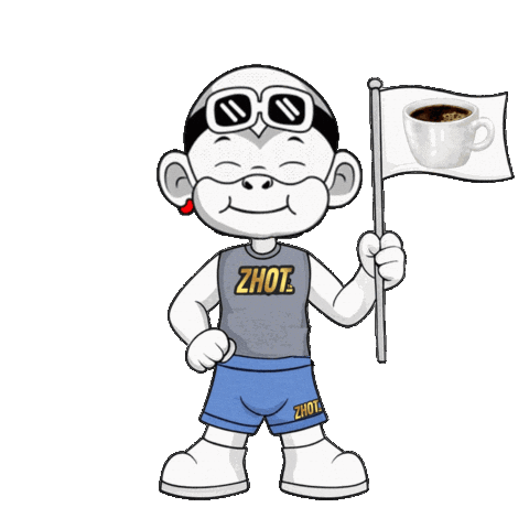 Excited Cup Of Coffee Sticker by Zhot