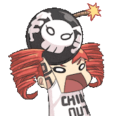 Robot Explode Sticker by Jin