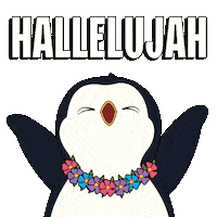Praise The Lord Yes Sticker by Pudgy Penguins