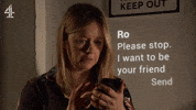 Text Send GIF by Hollyoaks