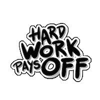 STUDIO_WOW design studio graphic design hard work pays off Sticker