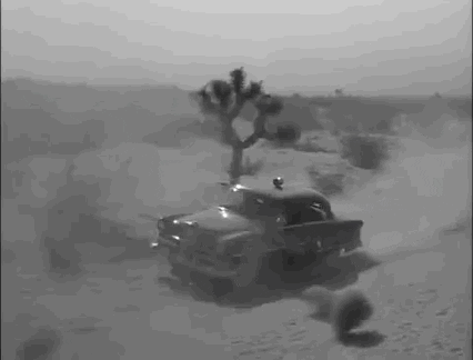 dusty black and white GIF