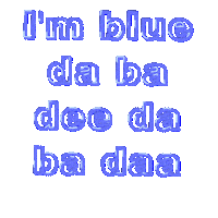 90S Im Blue Sticker by Ergonauth
