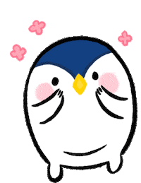 naggukim happy penguin 행복 기쁨 Sticker