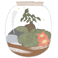ugolenecreations terrarium ugolenecreations Sticker
