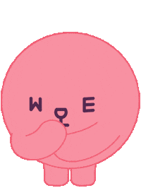 Pink Character Sticker