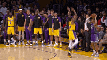 happy los angeles lakers GIF by NBA