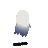 KMillustrated halloween illustration ghost spooky Sticker