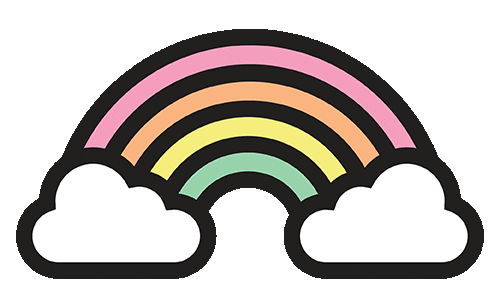 Happy Rainbow Sticker by iamkai.co