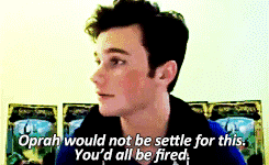 fired chris colfer GIF