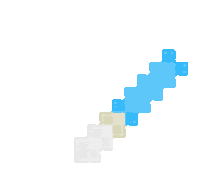 Light Blue Pixel Sticker