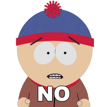 Stan Marsh No Sticker by South Park
