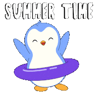 Relaxed Summer Sticker by Pudgy Penguins