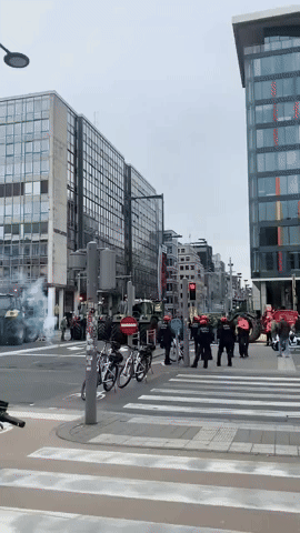 Farmers Disrupt Brussels Traffic During Protest