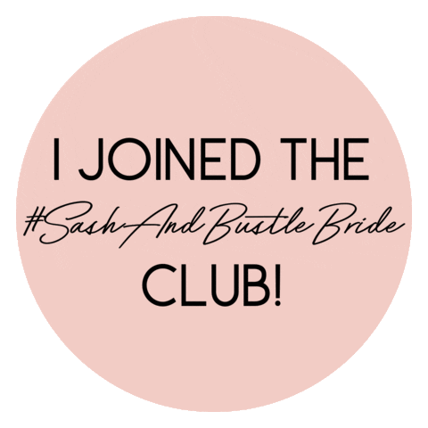 Wedding Bride Sticker by Sash + Bustle