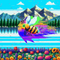 Sachcoothearty art gif pixelart flower GIF